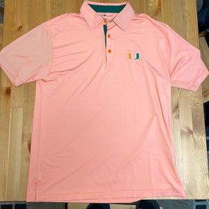 Horn Legend Performance Polo University of Miami
